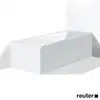 Image de Duravit Vero Habillage baignoire simple / baignoire balnéo, angle, VE878208282,