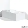 Image de Duravit Starck Habillage baignoire simple / baignoire balnéo, angle, ST891108282,
