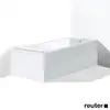 Image de Duravit Starck Habillage baignoire simple / baignoire balnéo, angle, ST891708282,