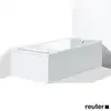 Image de Duravit Starck Habillage baignoire simple / baignoire balnéo, angle, ST891808282,
