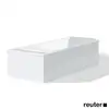 Image de Duravit Starck Habillage baignoire simple / baignoire balnéo, Version contre mur, ST892608282,