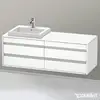 Image de Duravit Ketho Meuble sous-vasque, 4 tiroirs, KT6757L1818,