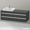 Image de Duravit Ketho Meuble sous-vasque, 4 tiroirs, KT6757L4949,