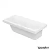 Image de Duravit Happy D.2 Baignoire rectangulaire encastrée avec dossier à gauche, 700308000000000,