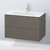 Image de Duravit L-Cube Meuble sous-vasque, 2 tiroirs, LC624109090,