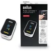 Image de Braun Oxymètre de pouls 1 de YK-81CEU, Noir et Blanc & BIT000CBEU Boitier de protection pour thermometre