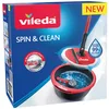 Image de Vileda - Balai Serpillière Spin & Clean - Balai avec Seau Essoreur Compact Innonvant - Housse en Microfibre pour Laveur de Sol Performant - Nettoyeur Sol Toujours Propre - Coins et Plinthes