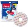 Image de Vileda - Recharge Spin & Clean - Recharge pour Balai Serpillière - Serpillière avec Housse Lavable avec 80% de Microfibres pour Nettoyeur Sol - Adaptée aux Zones Difficiles d'accès - Tête Pliable