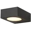 Image de SLV Applique en saillie QUADRASYL WL 15/Éclairage pour murs; allées; entrées; spot LED d'extérieur; lampe en saillie d'extérieur; lampe de jardin/GX53 IP44 11W anthracite