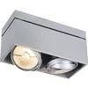 Image de SLV Kardamod Surface Square ES111 Double Plafonnier rectangulaire; 2 x GU10 max. 2 x 75 W Blanc 117111