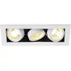 Image de SLV Plafonnier Spot encastré spot kadux 3; 3 x GU10 230 V Clip plumes Blanc 115531