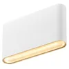 Image de SLV Applique Murale Ovale 14 UP/Down - Éclairage extérieur des Murs et de l'entrée de la Maison - 2700/3000 K, 6 W, Blanc