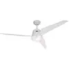 Image de CasaFan Eco Aviatos 132 WE-WE Ventilateur de plafond 31 W (Ø x H) 132 cm x 365 mm blanc laqué pales interchangeables, avec éclairage, avec télécommande