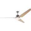 Image de CasaFan Eco Aviatos 162 BN-AH Ventilateur de plafond 31 W (Ø x H) 162 cm x 365 mm chrome (brossé) pales interchangeables, avec éclairage, avec télécommande