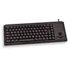Image de CHERRY G84-4400, Clavier Compact avec Trackball, Disposition FR (AZERTY), Filaire (Connexion USB), 2 Touches Souris, Switchs Mécaniques ML, Noir