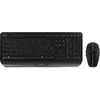 Image de CHERRY GENTIX Desktop, Ensemble Clavier et Souris sans Fil, Disposition Française (AZERTY) Radio 2,4 GHz, Repose-Poignets Intégré, Souris Symétrique, Noir