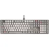 Image de CHERRY KC 500 MX LP, Clavier Mécanique Profil Bas, Disposition Allemande (QWERTZ), Filaire (USB-A), Rétroéclairage Blanc, Interrupteurs MX LP 2.0 Ivory, Gris