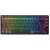 Image de Cherry XTRFY K33 Compact Wireless, Clavier Gaming sans Fil Mem-chanical 75%, Multi-Appareils, Rétroéclairage RGB, IP54 Résistant à la Poussière et Aux Éclaboussures, Disposition FR (AZERTY), Noir