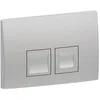 Image de Plaque de fixation Geberit Delta35 pour rinçage à 2 quantités, 115.135.46.5, Couleur: Chromé mat