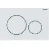 Image de Geberit, Plaque de commande Sigma20 115.882.01.1 pour rinçage à 2 quantités Blanc mat Blanc 115882011
