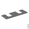Image de Geberit ONE Plan de toilette, 2 découpes, 505276003,