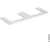 Image de Geberit ONE Plan de toilette, 2 découpes, 505286001,