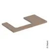 Image de Geberit ONE Plan de toilette, 1 découpe, 505303005,