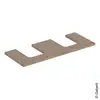 Image de Geberit ONE Plan de toilette, 2 découpes, 505335005,