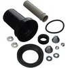 Image de Geberit - Kit de raccordement Geberit pour toilettes suspendues, longueur 18,5 cm, avec joint annulaire : D90 mm, D1 = 45 mm, chromé mat (152.404.46.1)
