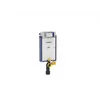 Image de Geberit 110020001 Kombiflex Element pour WC mural avec réservoir Omega avec chasse d'eau à 2 quantités et profondeur de montage réglable Blanc 106 cm