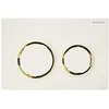 Image de Geberit 115085KK1 Omega 20 Plaque de recouvrement rinçage à 2 boutons Blanc/Blanc