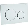 Image de Geberit Sigma-20 Plaque de commande (actionnement par l'avant, tiges de poussée insonorisées) 115.882.KJ.1 & 152.426.46.1 Jeu de manchettes pour cuvette suspendue Réf