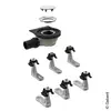 Image de Geberit Setaplano Kit de montage brut avec 6 pieds, hauteur de trop-plein 50 mm, 154013001,