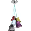 Image de Kare Design Suspension Saloon Flowers 5er, Transparent, 110x45x45 Cm, Luminaire d’intérieur suspension accessoire déco, Suspension, Plafonnier, Statement, Acier, Motif floral moderne, Salon