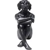 Image de Kare Design Figurine déco Dog Marc, Noir, 33x26x17 Cm, Article cadeau déco statue déco accessoire déco, Statue pour la maison, Objet de collection, Déco de table, Motif animal sculptural, Salon