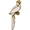 Image de Kare Design Décoration Murale Parrot Miroir, Verre, Or, Doré, Animal Perroquet, Elegante, Art, Moderne, Cadeau, Deco Intérieur pour Salon, Chambre, 15x43cm