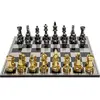 Image de Kare Design Objet Décoratif Chess, Argent, Or, Élégante, Sculpture, Deco Intérieur, Decoration Chambre, Salon, Bureau, Maison, Cadeau, 60 x 60 x 5 cm