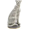 Image de Kare Design Figurine Décorative Cheetah, Blanc, Noir, Animal Gépard, Sculpture, Deco Intérieur, Decoration Chambre, Salon, Maison, Cadeau, 54 x 30 x 26 cm, Silverl