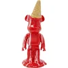 Image de Kare Figurine décorative Gelato Bear, Rouge, Ours, polyrésine, 40 x 16 x 15 cm (H x l x P)