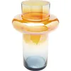 Image de Kare Vase Design Phenom Ring Multi - Orange/Bleu - Vase décoratif pour Fleurs - Vase de Table - 30 cm