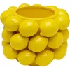 Image de Kare Vase Design Lemon Juice - Vase décoratif - Motif Citron - en Porcelaine - Fait à la Main - Pièce Unique - 19 cm (H)