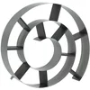 Image de Kare Design Étagère Murale Snail, Gris Argenté, Rond, Acier, 10 Compartiments, pour Livres ou CDs, Decoration Murale pour Salon, Chambre, Couloir, Bureau, 74x82x13 cm (H/L/P)