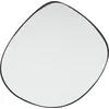 Image de Kare Design Miroir Göteborg, Noir/Miroir, Acier, Forme Organique, Miroir Mural, Deco Intérieur, Decoration Chambre, Salon, Couloir, 71x72x2 cm (H/L/P)
