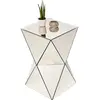 Image de Kare Luxury Table d'appoint Design Triangulaire Effet Miroir Champagne 53,5 x 32 x 32 cm