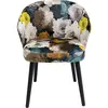 Image de Kare Design Chaise avec accoudoirs Pivoines Jaunes