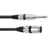 Image de Omnitronic 3022519B XLR Câble adaptateur [1x XLR mâle 3 pôles - 1x Jack mâle 6,3 mm (mono)] 2.00 m noir