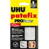 Image de UHU Patafix ProPower - Pastilles Adhésives Prédécoupées - Fixation Ultra Forte Jusqu'à 4 Kg - Testées Sous Contrôle Dermatologique - Blanches - 21 Pastilles Adhésives Double Face