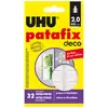 Image de UHU Patafix Déco - Pastilles Adhésives Prédécoupées - Fixation Super Forte Jusqu'à 3 Kg - Testées Sous Contrôle Dermatologique - Blanches - 32 Pastilles Adhésives Double Face