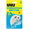 Image de UHU Rollers Correcteur - Ruban Correcteur Compact - Rapide Propre Et Précise - Avec Capuchon Protecteur Et Vis D'Ajustement De La Bande - Fournitures Scolaire Et Bureau - Blanc - 10m X 5 mm