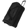 Image de Travelite Sac de voyage trolley avec roulettes en matériau hydrofuge, Basics bagage souple avec soufflet d'expansion, 70 cm, 98-119 litres, Noir